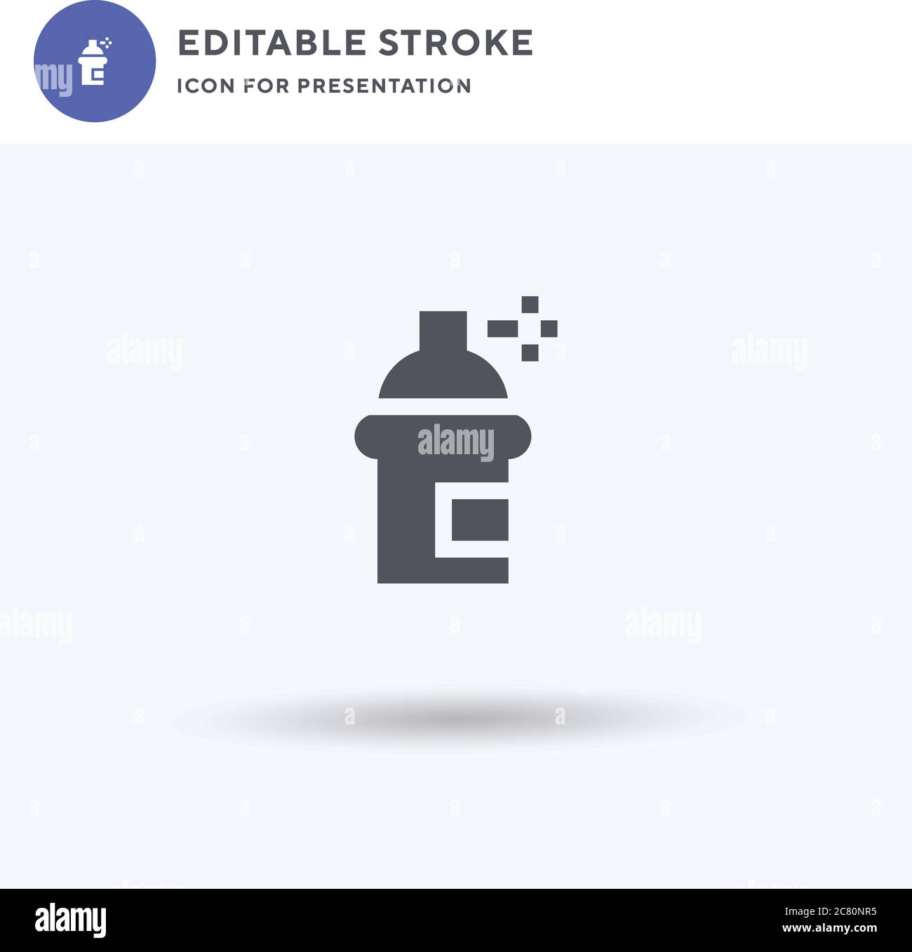 Paint Spray icon vector, filled flat sign, solid pictogram isolated on ...