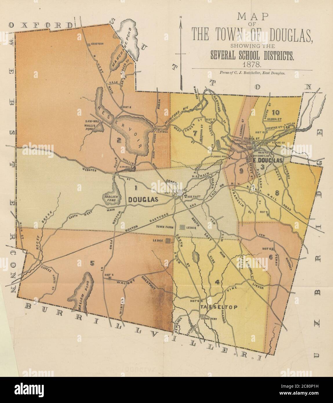 Douglas Map High Resolution Stock Photography and Images Alamy