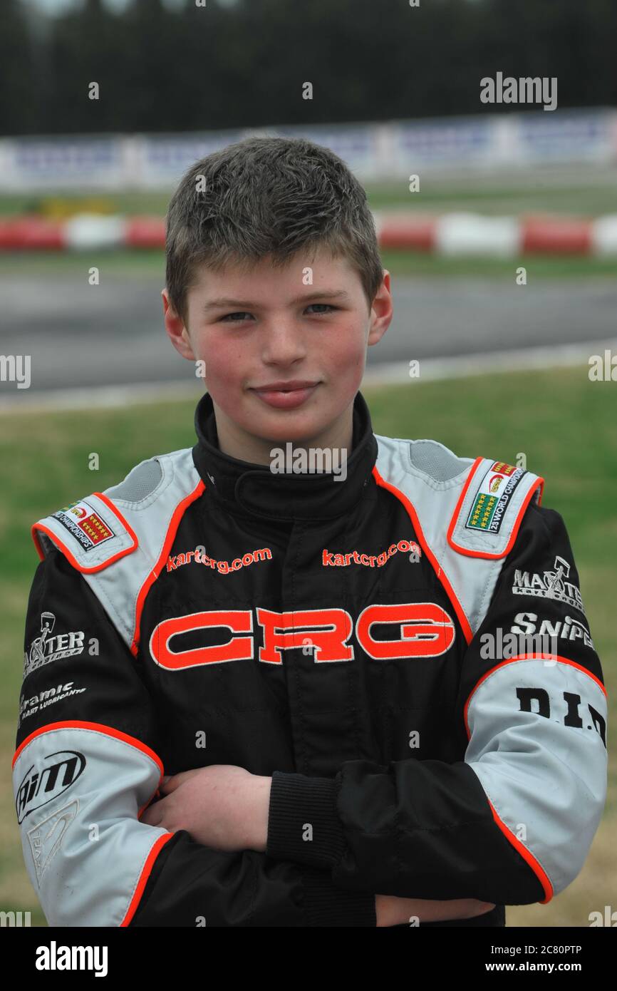 Max Verstappen's junior international karting career Stock Photo Alamy