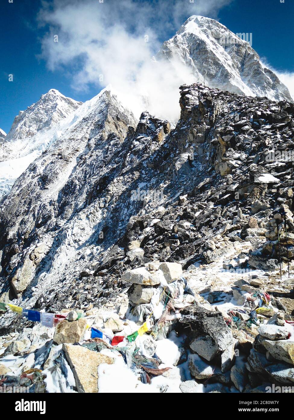 Mount everest summit people hi-res stock photography and images - Alamy