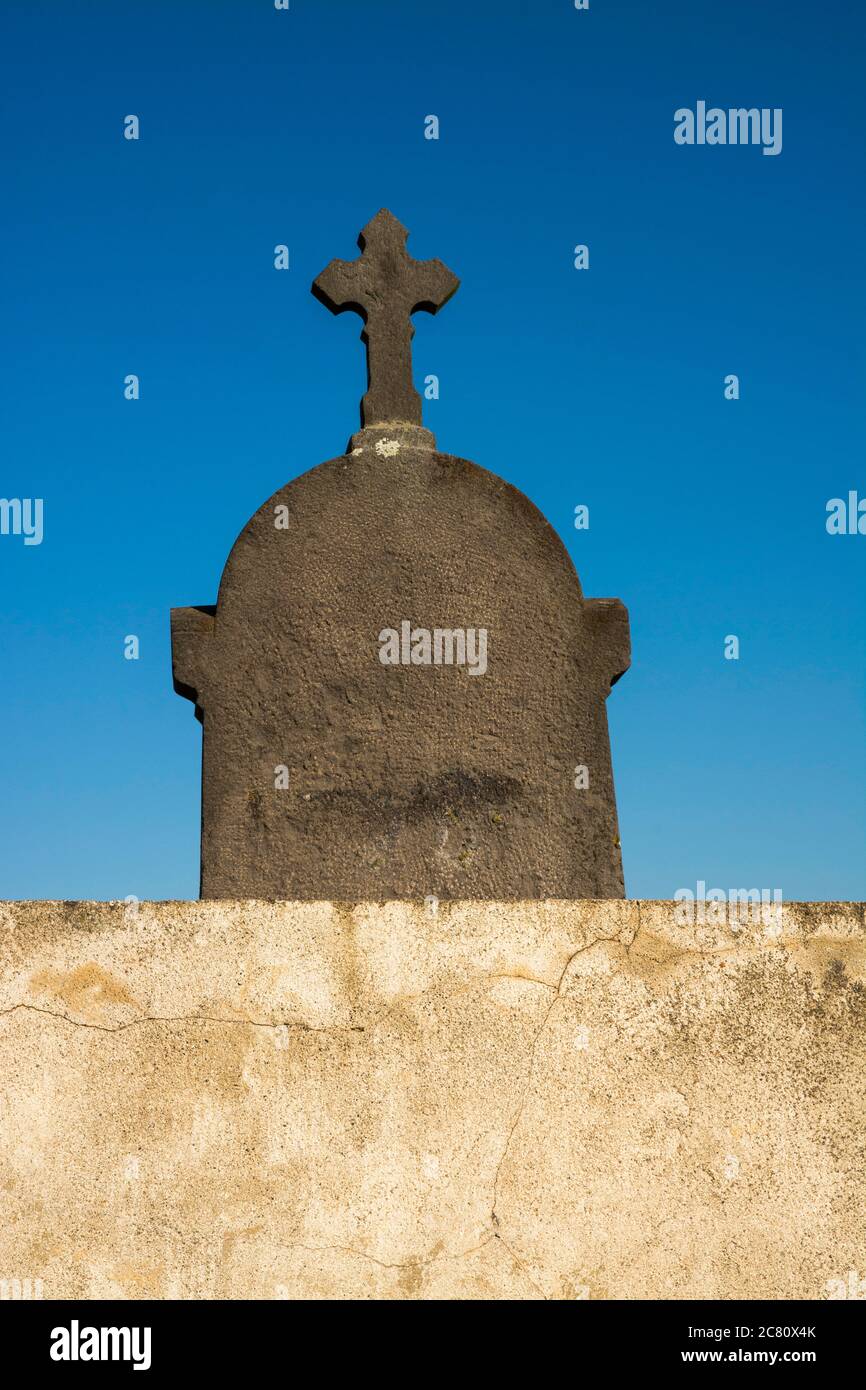Cross cemetery, Auvergne, France Stock Photo