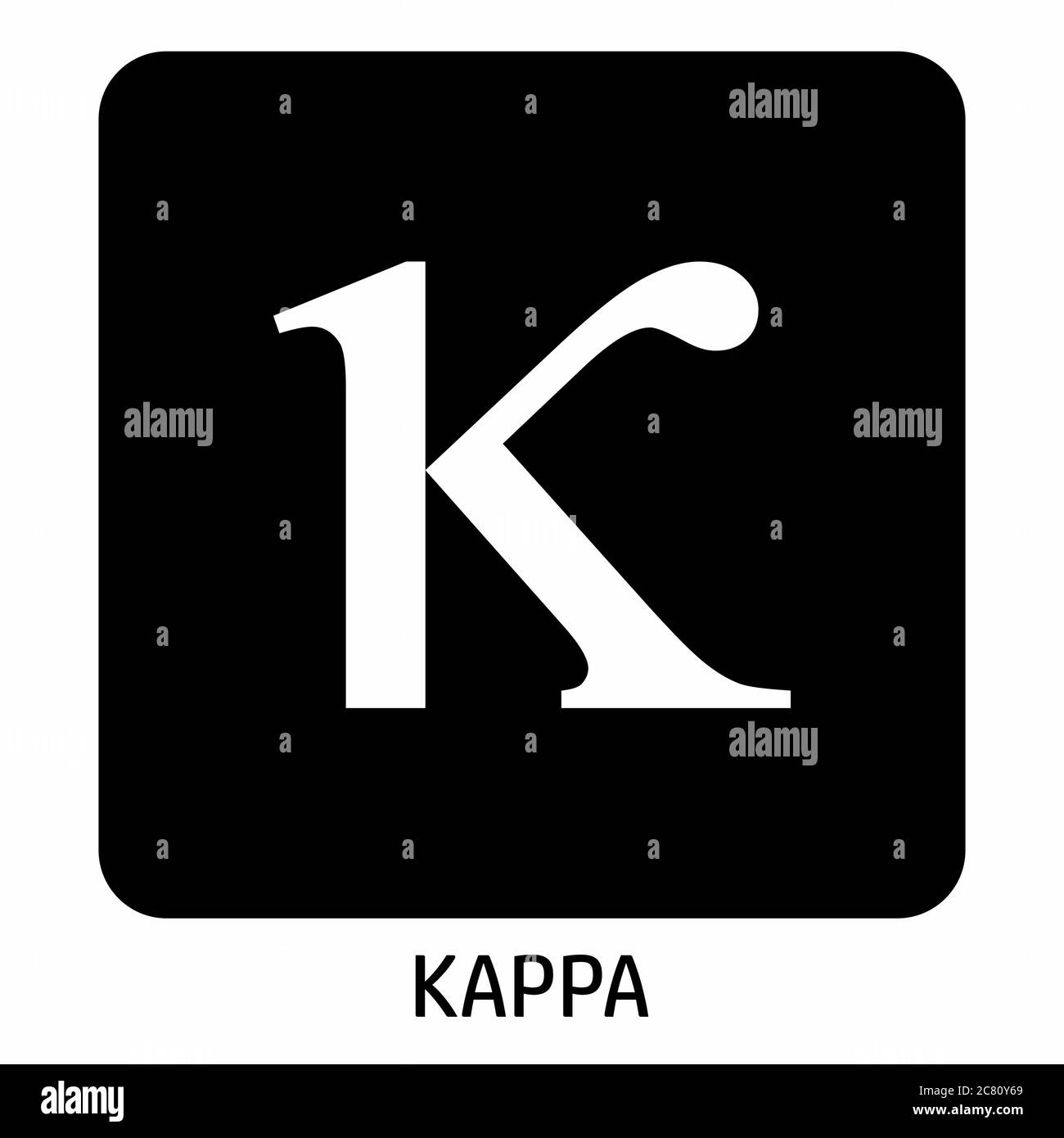 Kappa greek letter icon Stock Vector Image & Art - Alamy