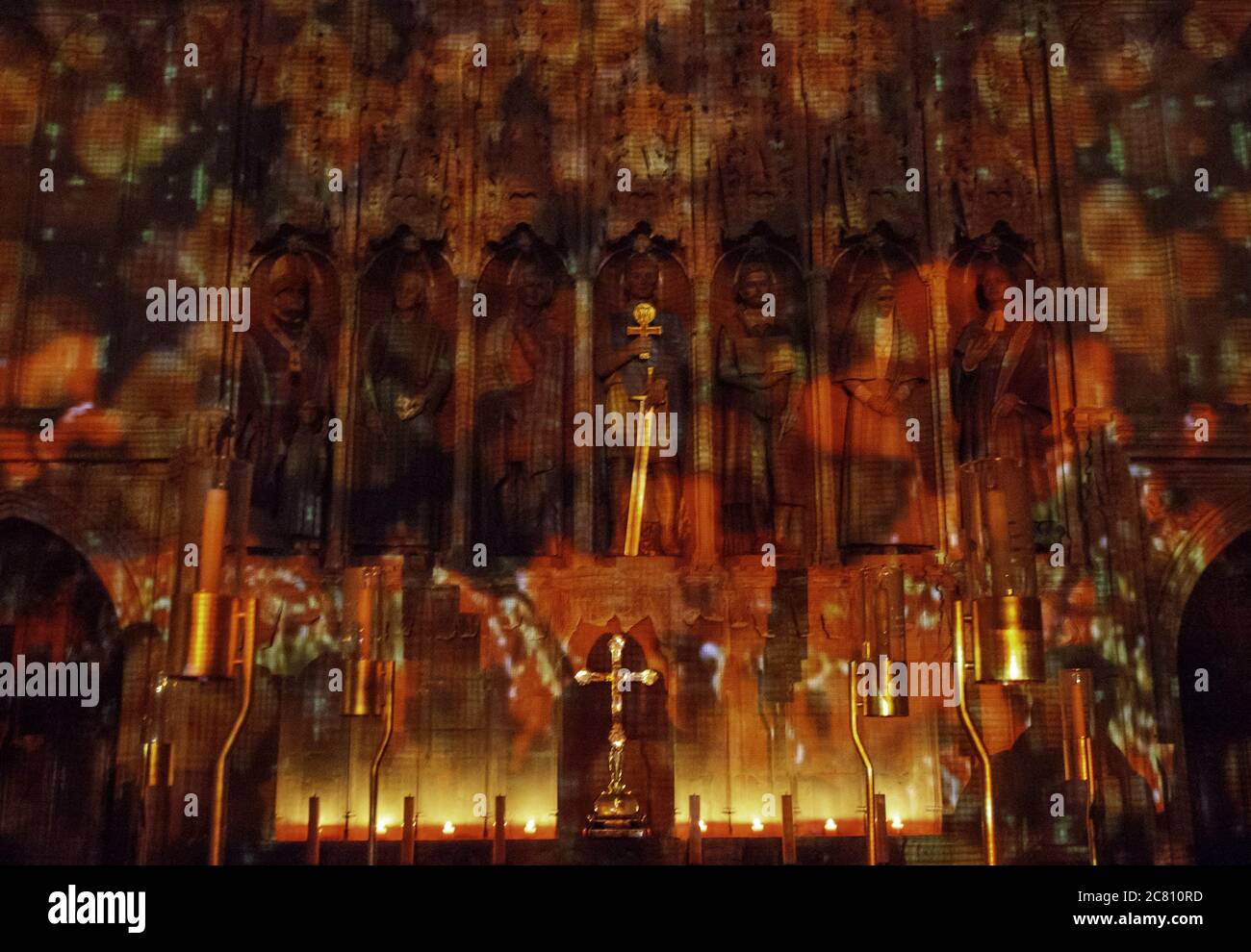 ST ALBANS UNITED KINGDOM Oct 16 2018 Poppies Projections In St st-albans-united-kingdom-oct-16-2018-poppies-projections-in-st