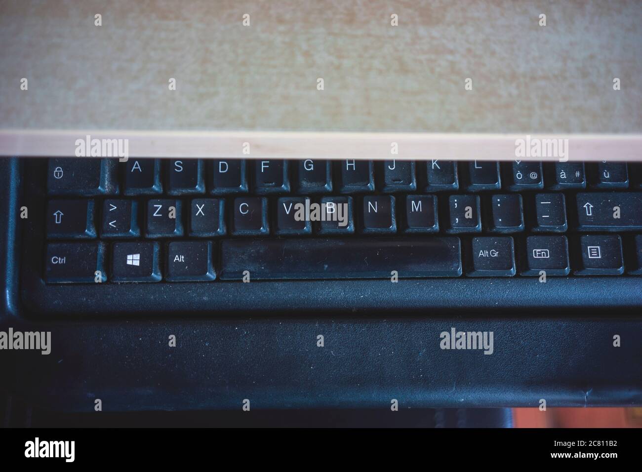 closeup of a pc keyboard Stock Photo