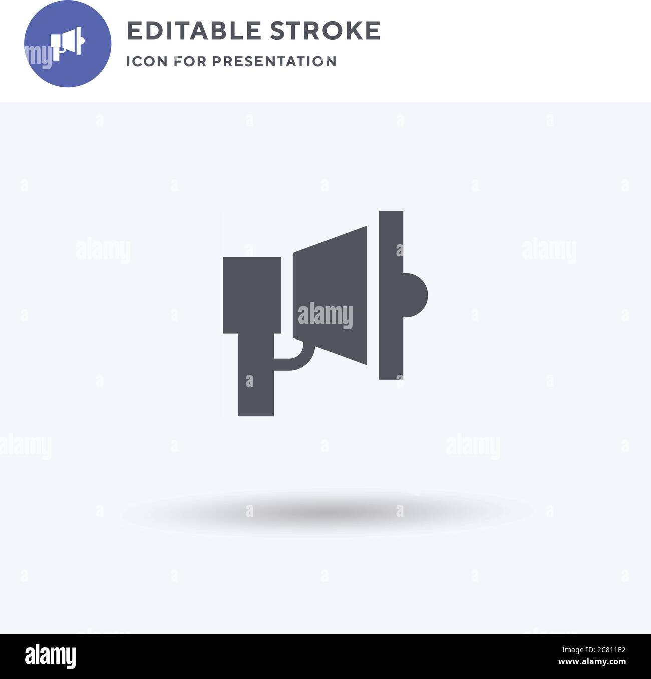 Advertisement icon vector, filled flat sign, solid pictogram isolated ...
