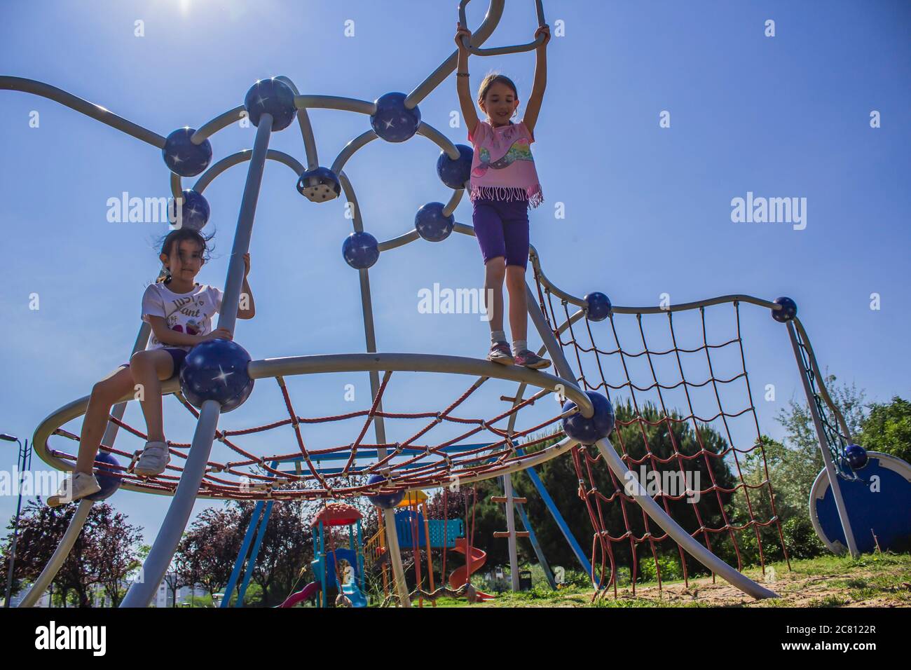 Outdoor play equipment hi res stock photography and images Alamy