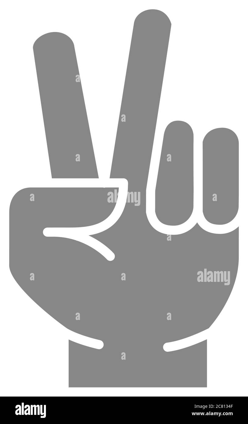 Two finger salute Stock Vector Images - Alamy