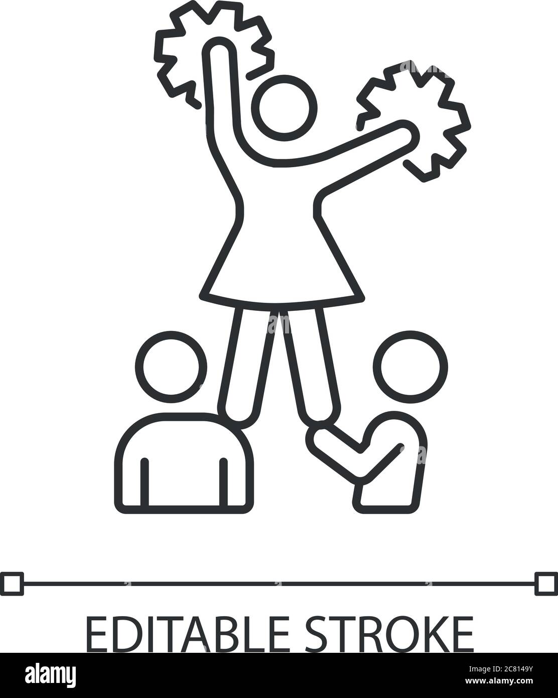 Cheerleaders Black and White Stock Photos & Images Alamy