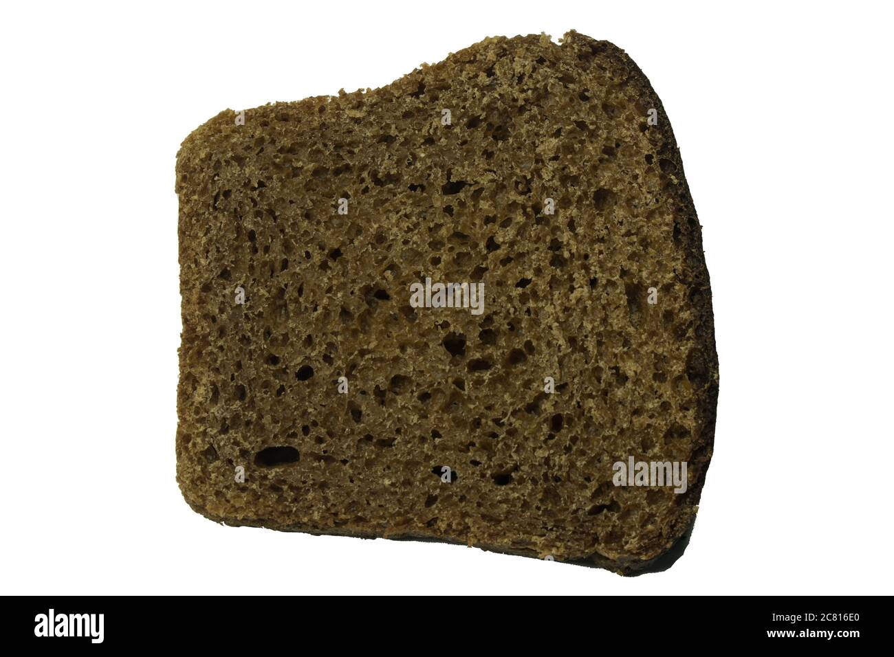Slice of brown bread with seeds isolate on white Stock Photo - Alamy
