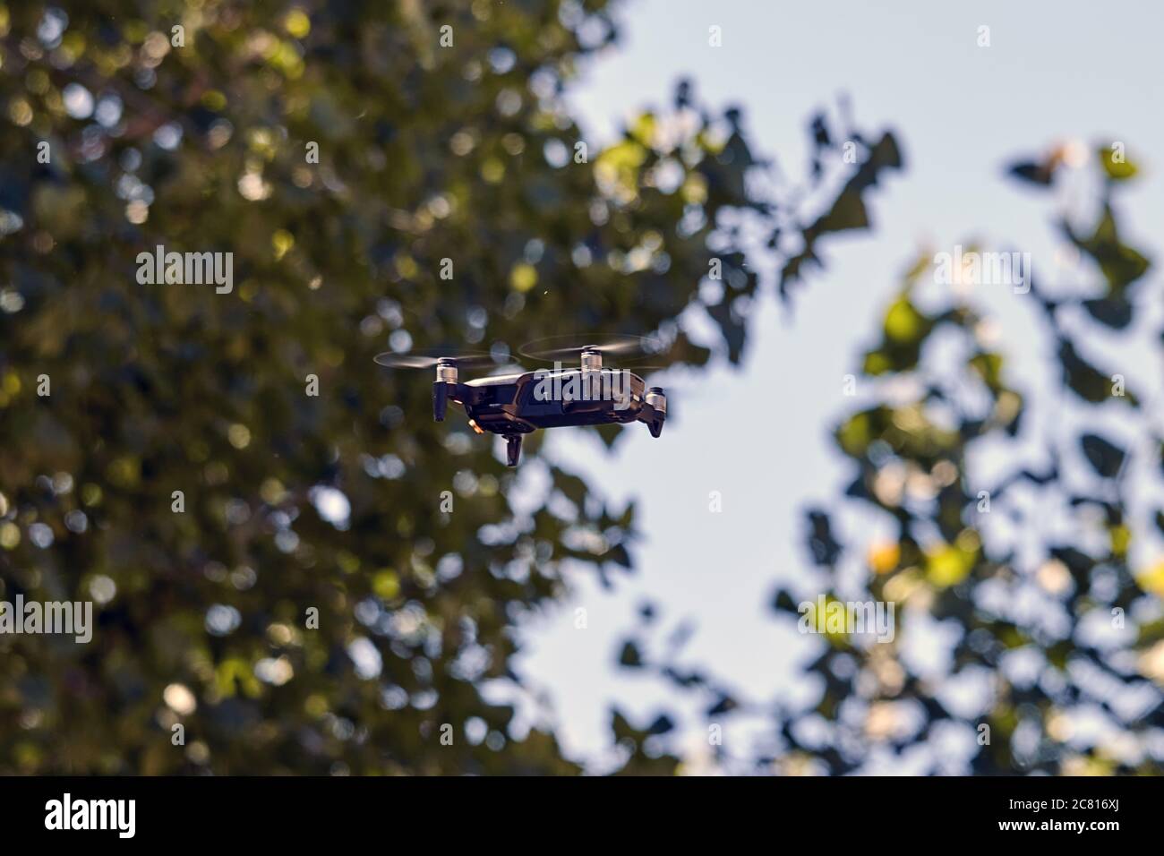 Dron,vehículo aéreo no tripulado Stock Photo