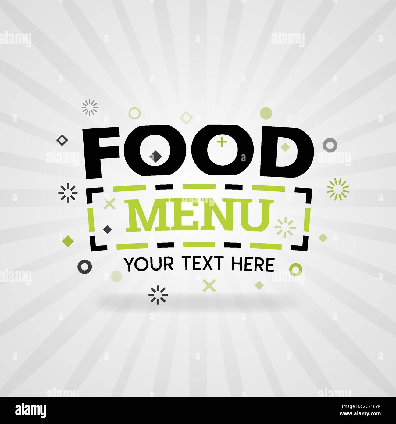 Green logo for food menu. for food cover app, booking restaurant, food websites, recipe food, finger food industry, quick and easy recipes, great reci Stock Vector