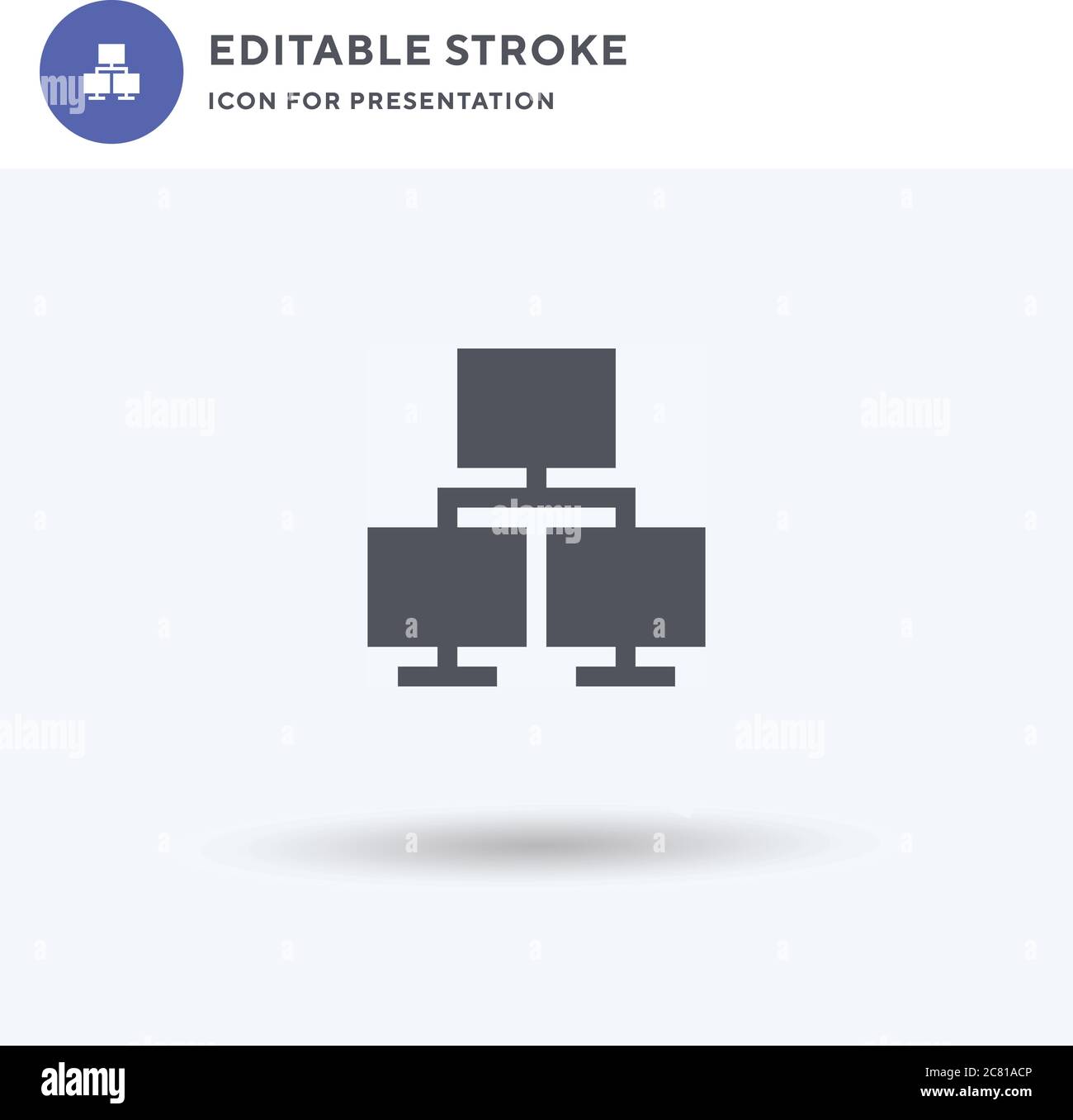 Servers icon vector, filled flat sign, solid pictogram isolated on ...