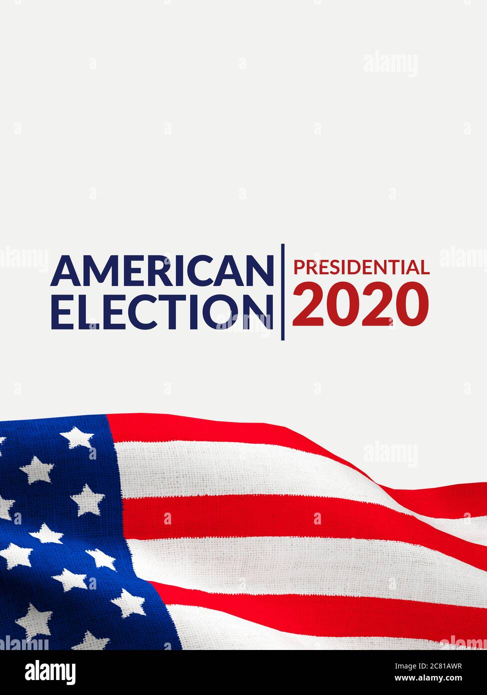 US presidential election banner poster campaign concept. America flag ...