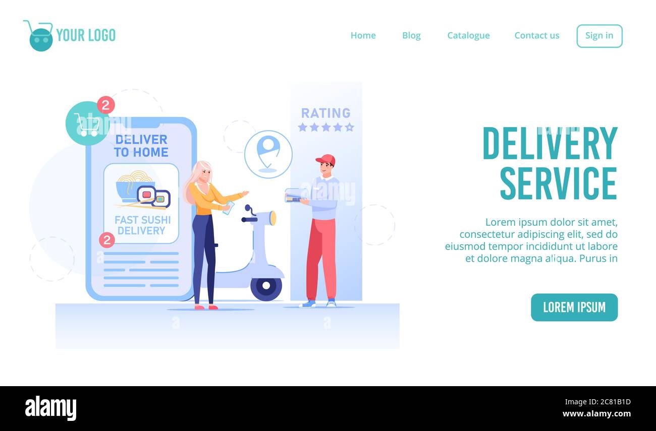 Fast food restaurant landing Cut Out Stock Images Pictures Alamy