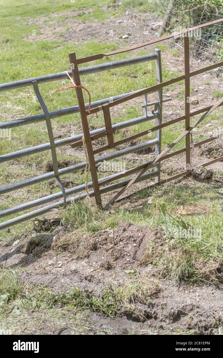 Galvanised Farm Gate High Resolution Stock Photography and Images - Alamy