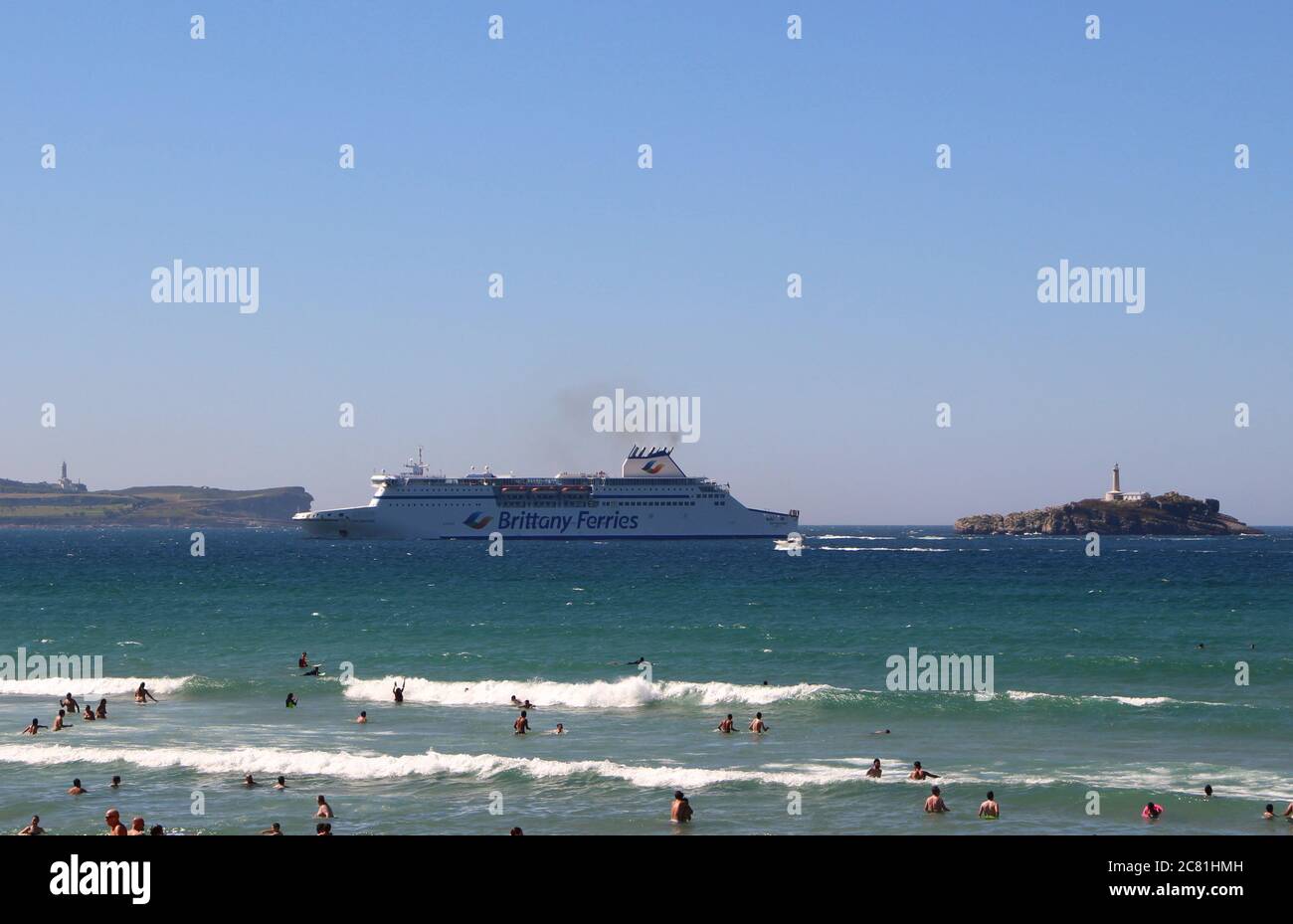 Brittany Ferry Cap Finistere Arriving To The Port Of Santander Seen