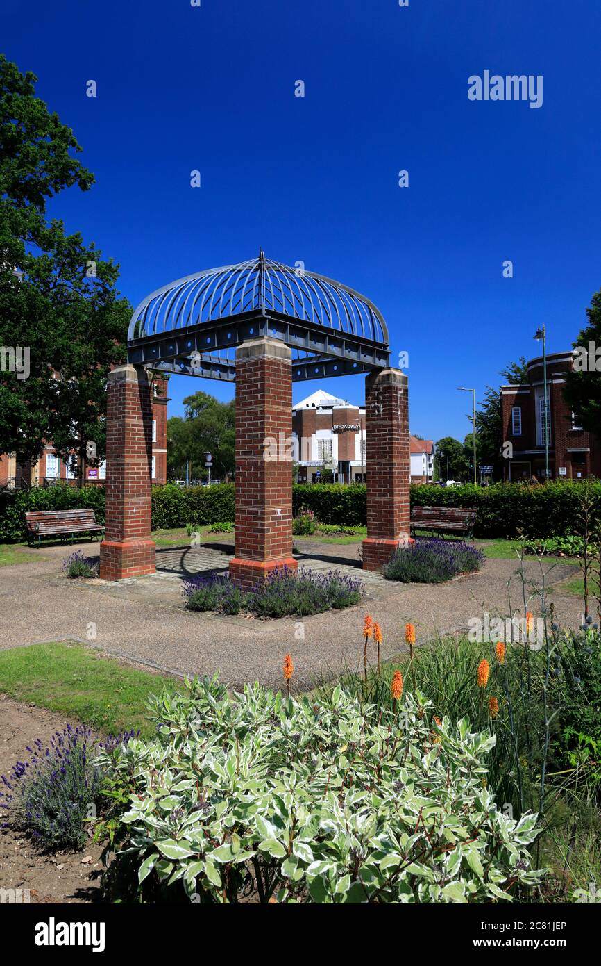 The Broadway Gardens, Letchworth Garden City, Hertfordshire, England, UK Stock Photo Alamy