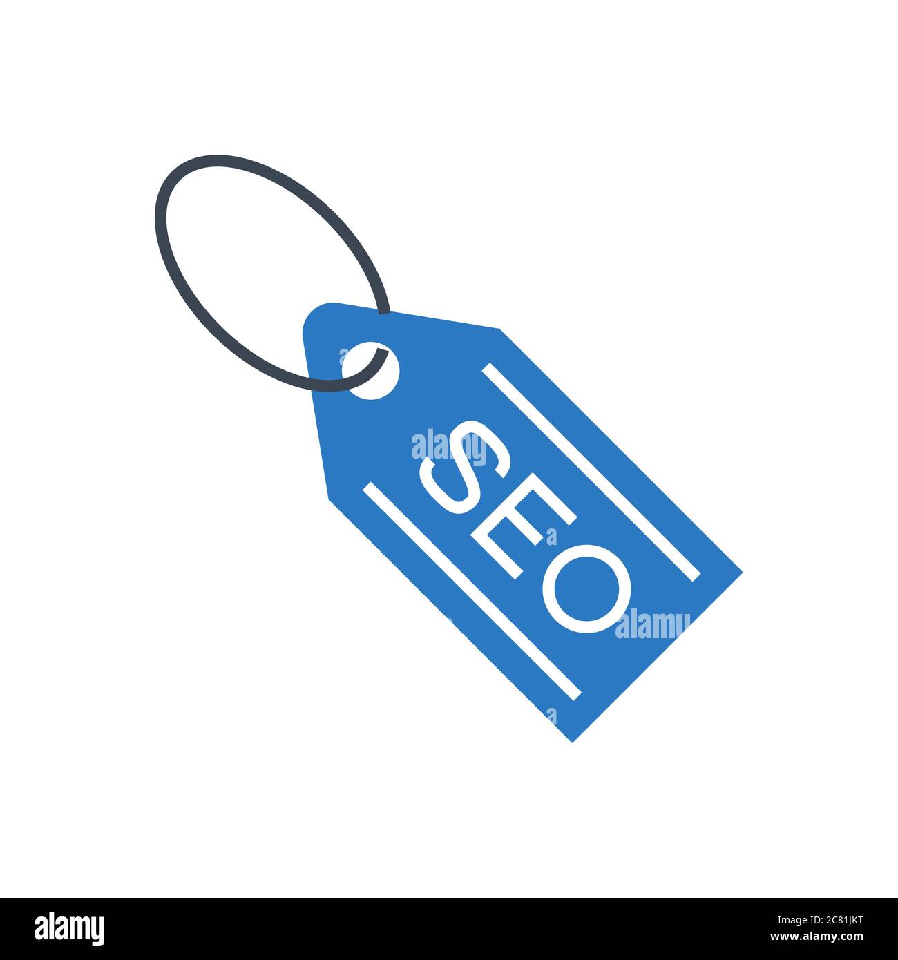 Seo web icon blue Stock Vector Images - Alamy