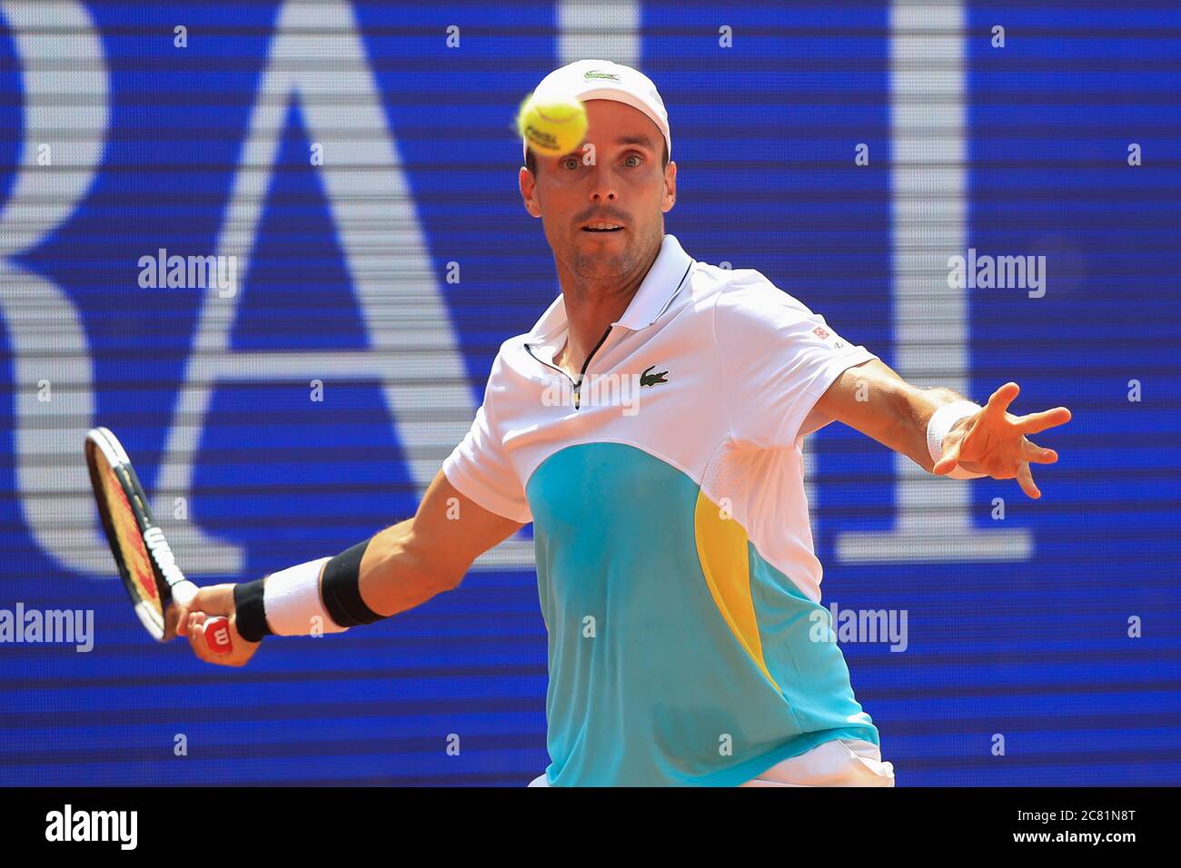 Tennis player Roberto Bautista-Agut of Spain in action at Kitzbuehel,  Tyrol, Austria Stock Photo - Alamy