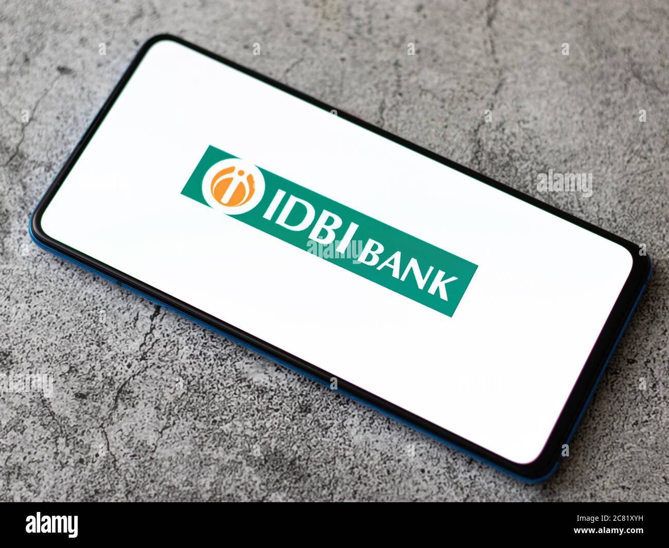 Assam, india - July 18, 2020 : IDBI a largest private bank in india. Stock Photo