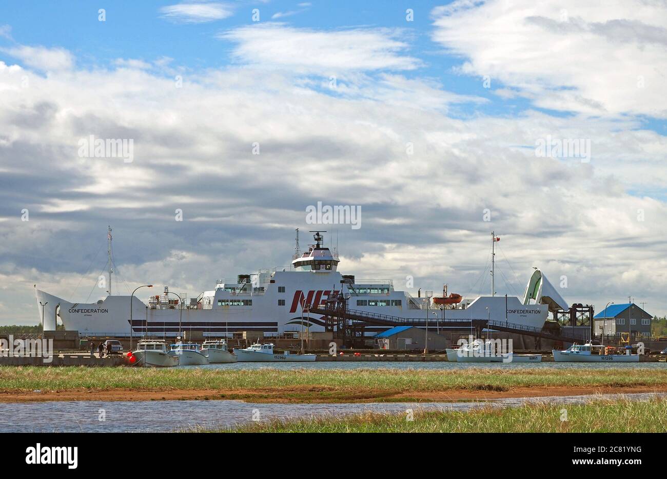 Confederation ferry at Wood Islands ferry terminal, Prince Edward