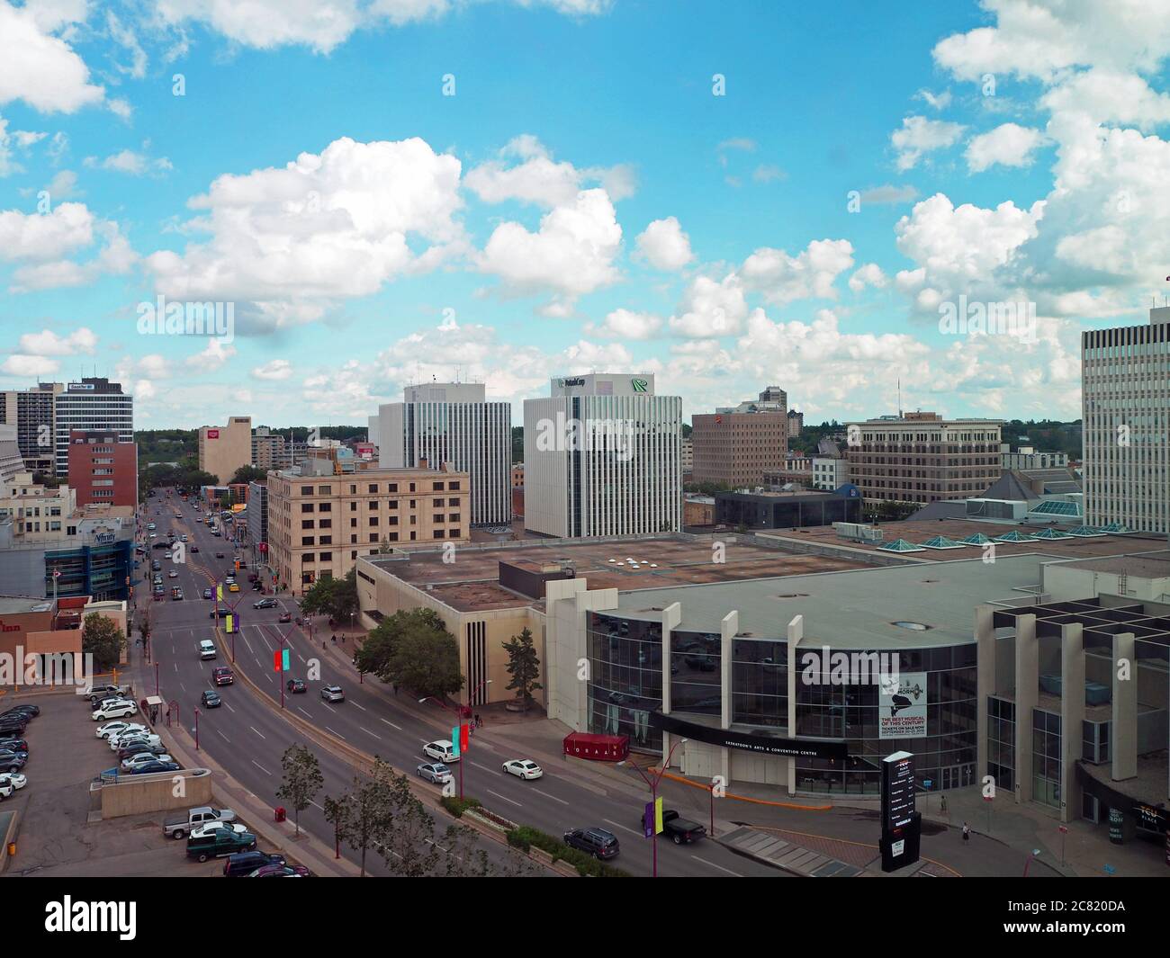 Downtown Saskatoon, Saskatchewan, Canada Stock Photo