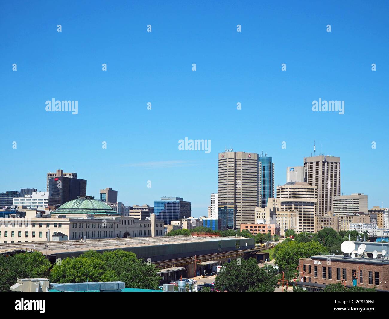 Downtown Winnipeg, Manitoba, Canada Stock Photo