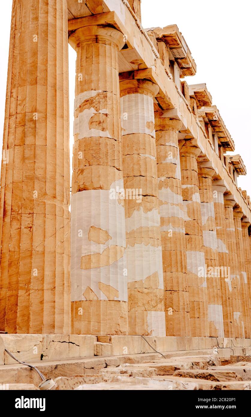Parthenon on the Acropolis in Athens, Greece Stock Photo