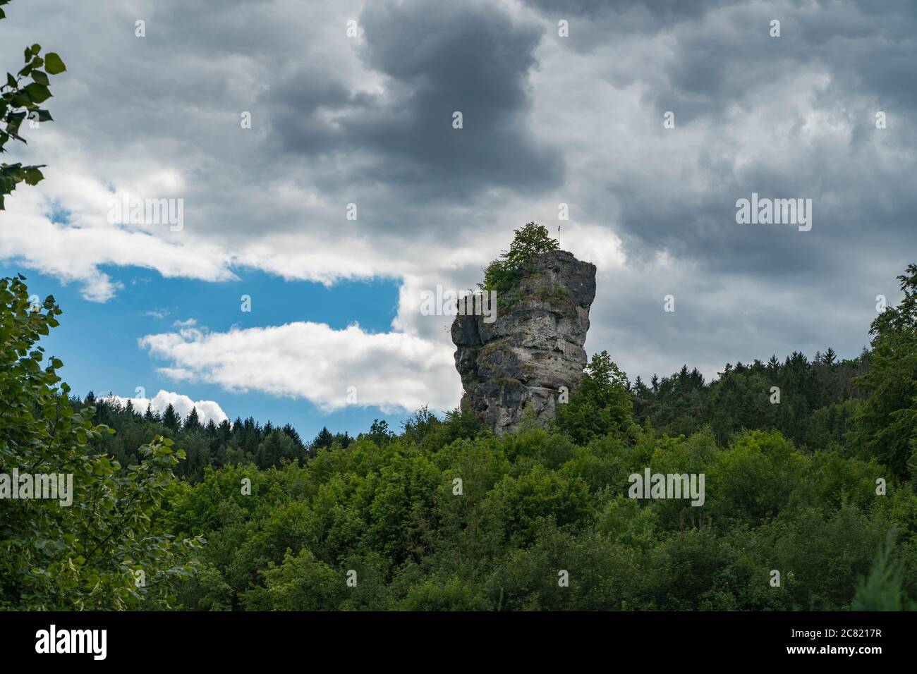 Rock formation of Franconian Switzerland Stock Photo