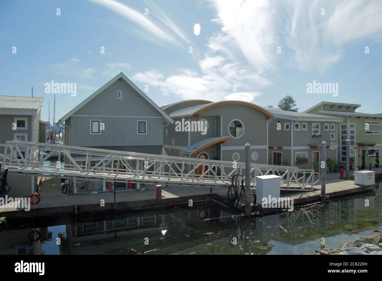 Float homes, Mosquito Creek Marina, North Vancouver, British Columbia