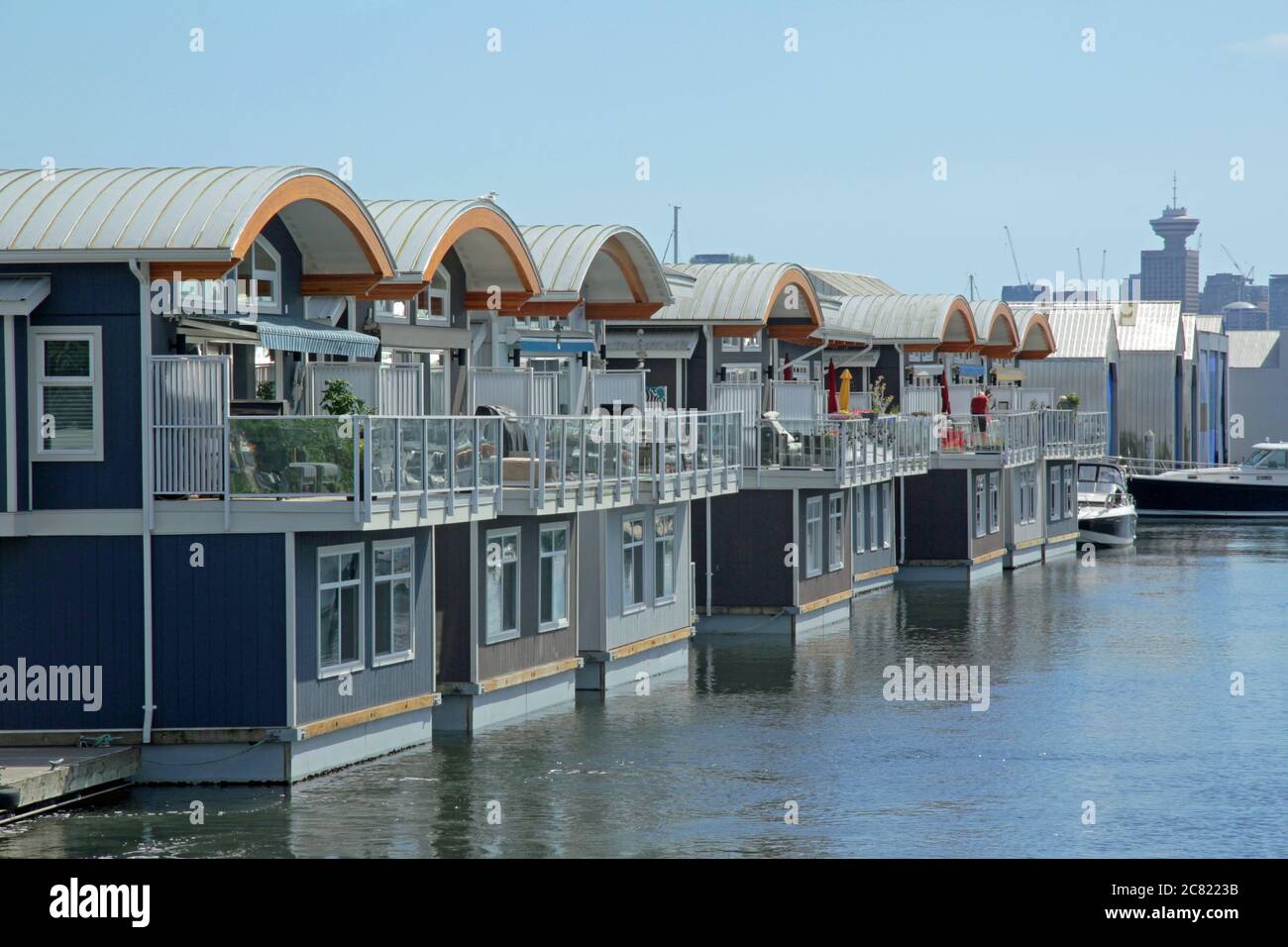 Float homes, Mosquito Creek Marina, North Vancouver, British Columbia