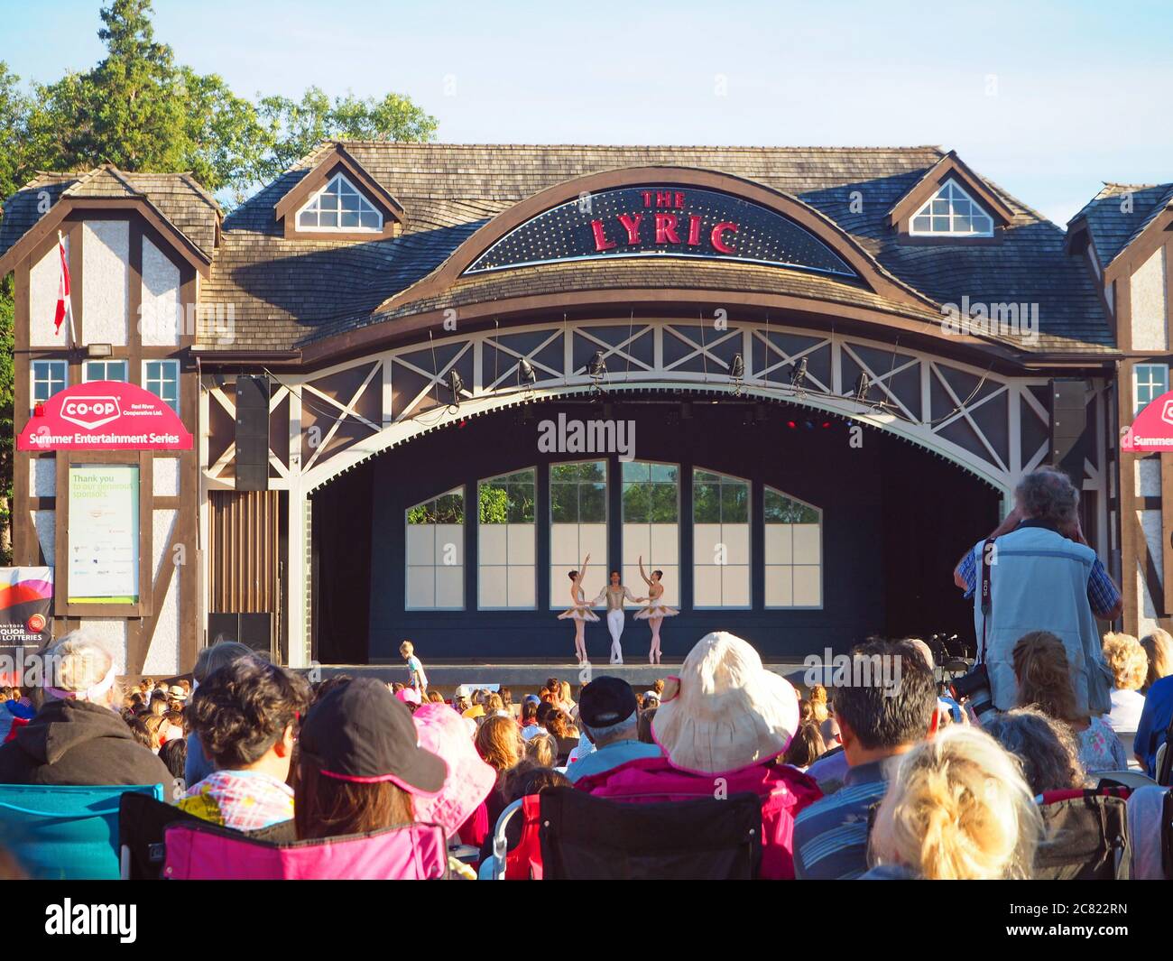 Royal Winnipeg Ballet performing at Ballet in the Park, Winnipeg, Manitoba, Canada Stock Photo