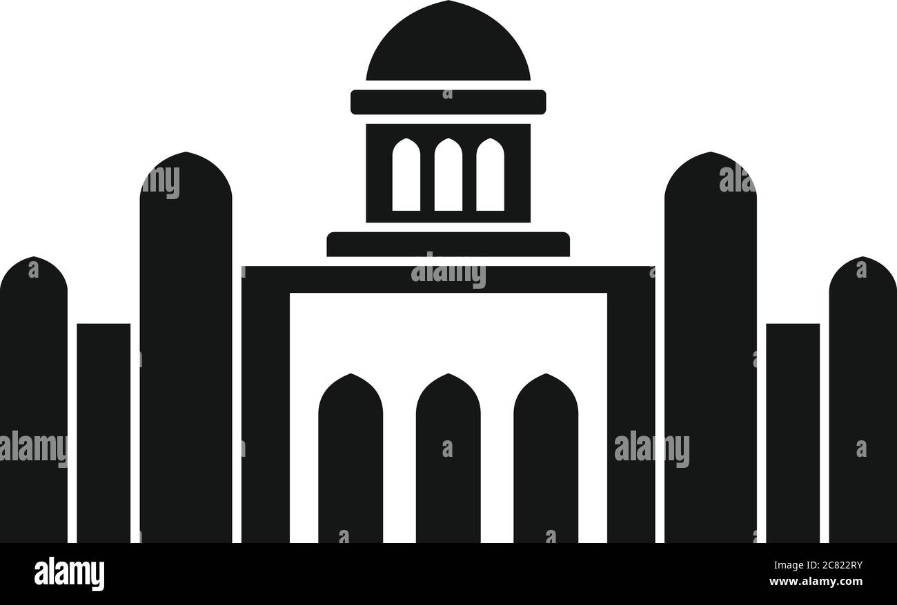 Dubai temple icon. Simple illustration of Dubai temple vector icon for web design isolated on white background Stock Vector