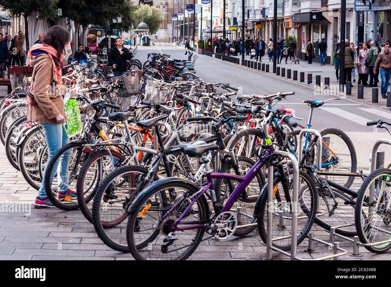 Bicicletas. Vitoria. Álava. País Vasco. España Stock Photo - Alamy