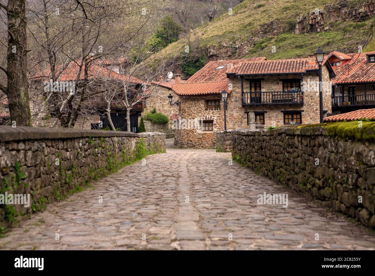 Small charming town in rural Spain ideal for holidays Stock Photo