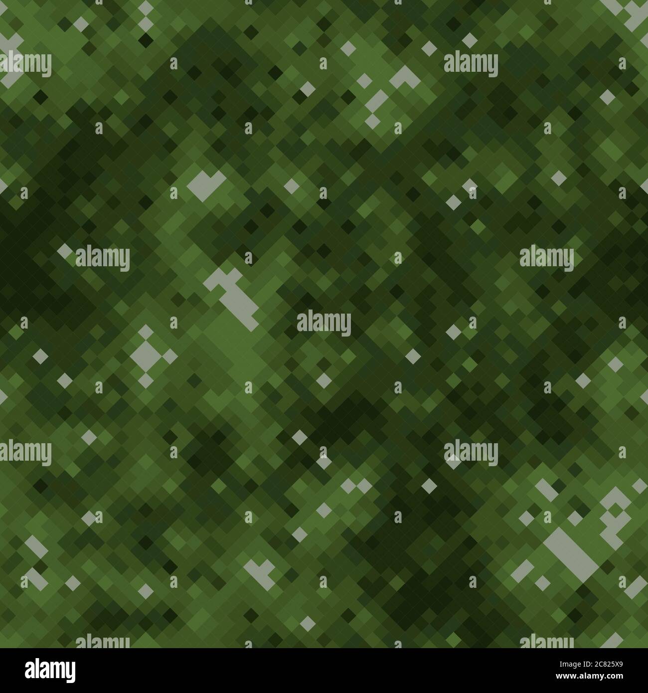 Light and dark green halftones camouflage seamless vector background texture Stock Vector