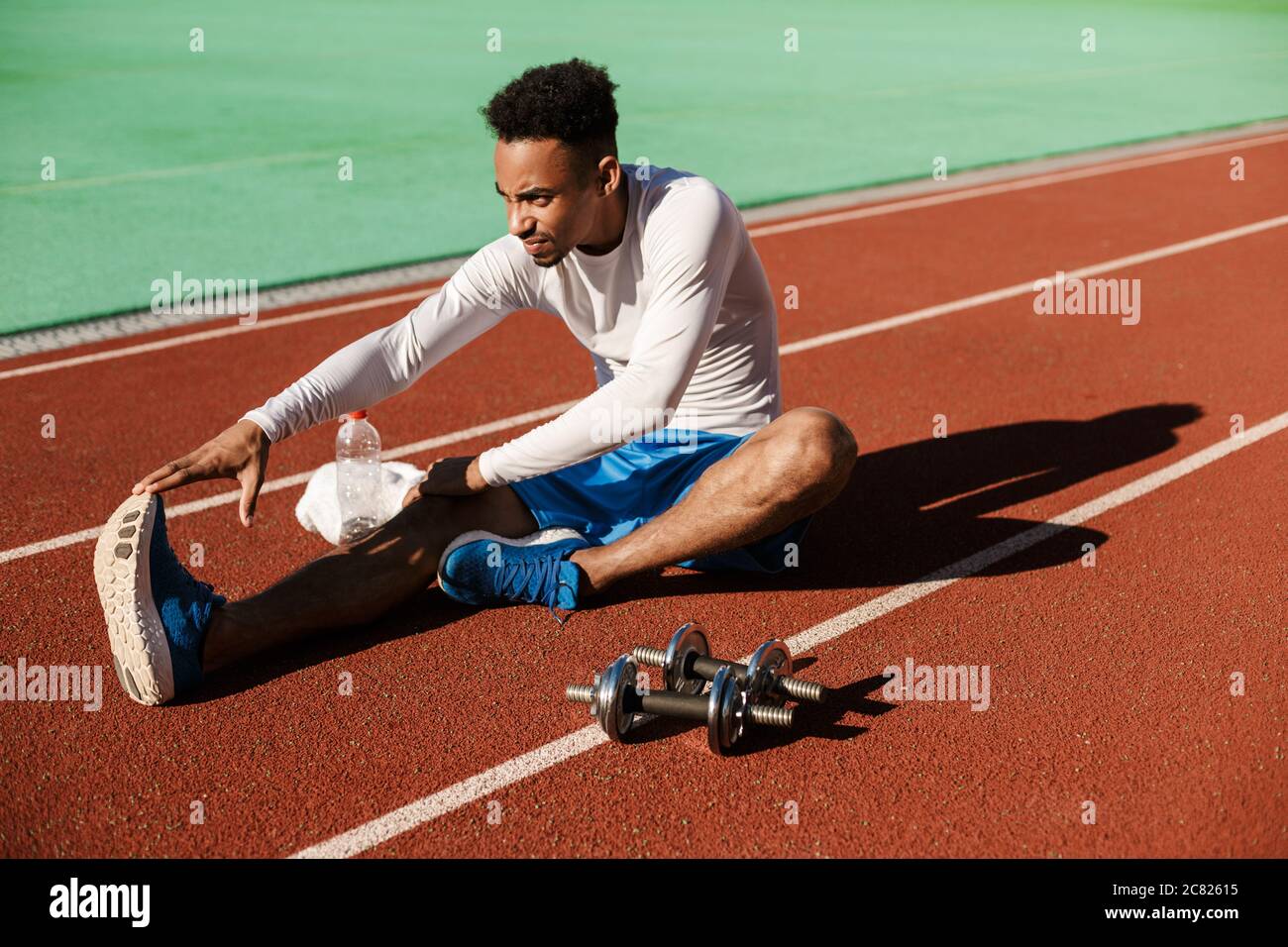 Strong young african american hi-res stock photography and images - Alamy
