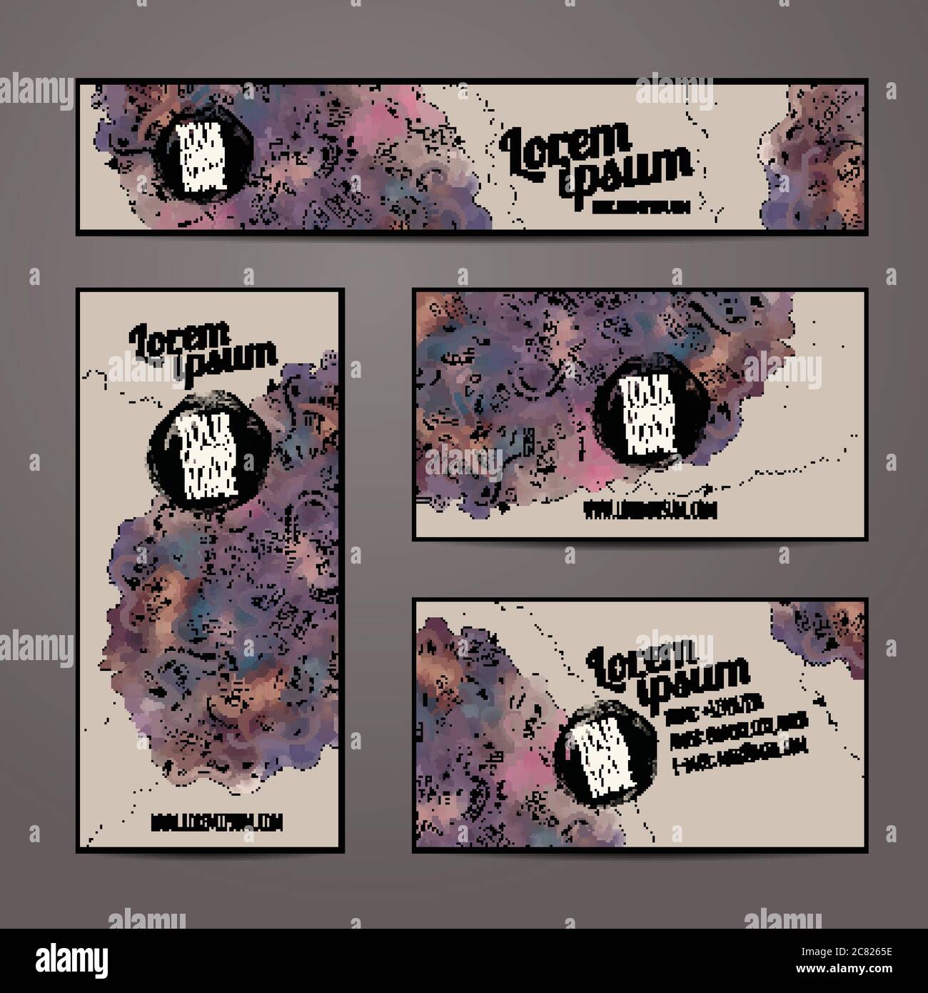 Corporate Identity vector templates set Stock Vector Image & Art - Alamy