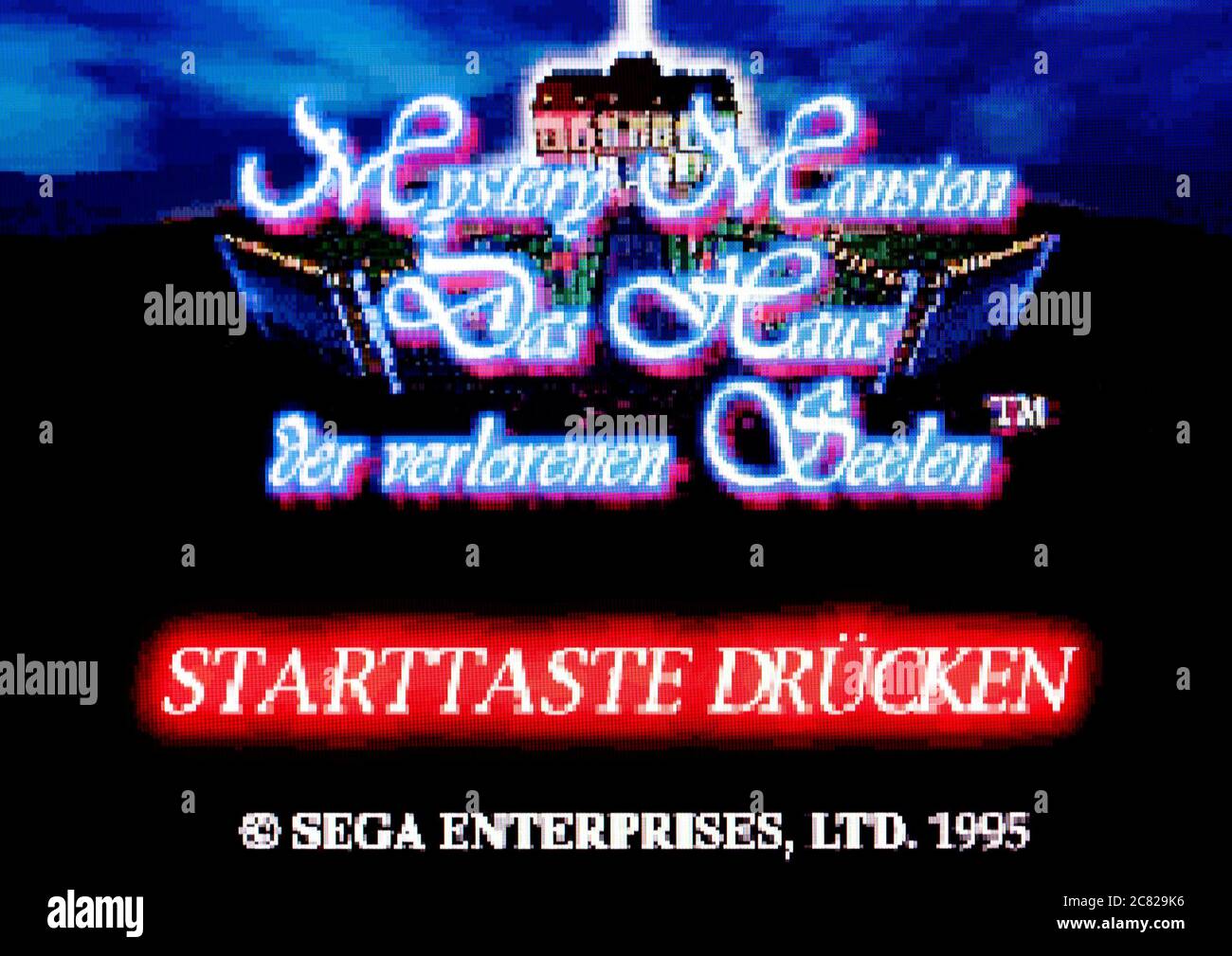 Mystery Mansion - Sega Saturn Videogame - Editorial use only Stock Photo