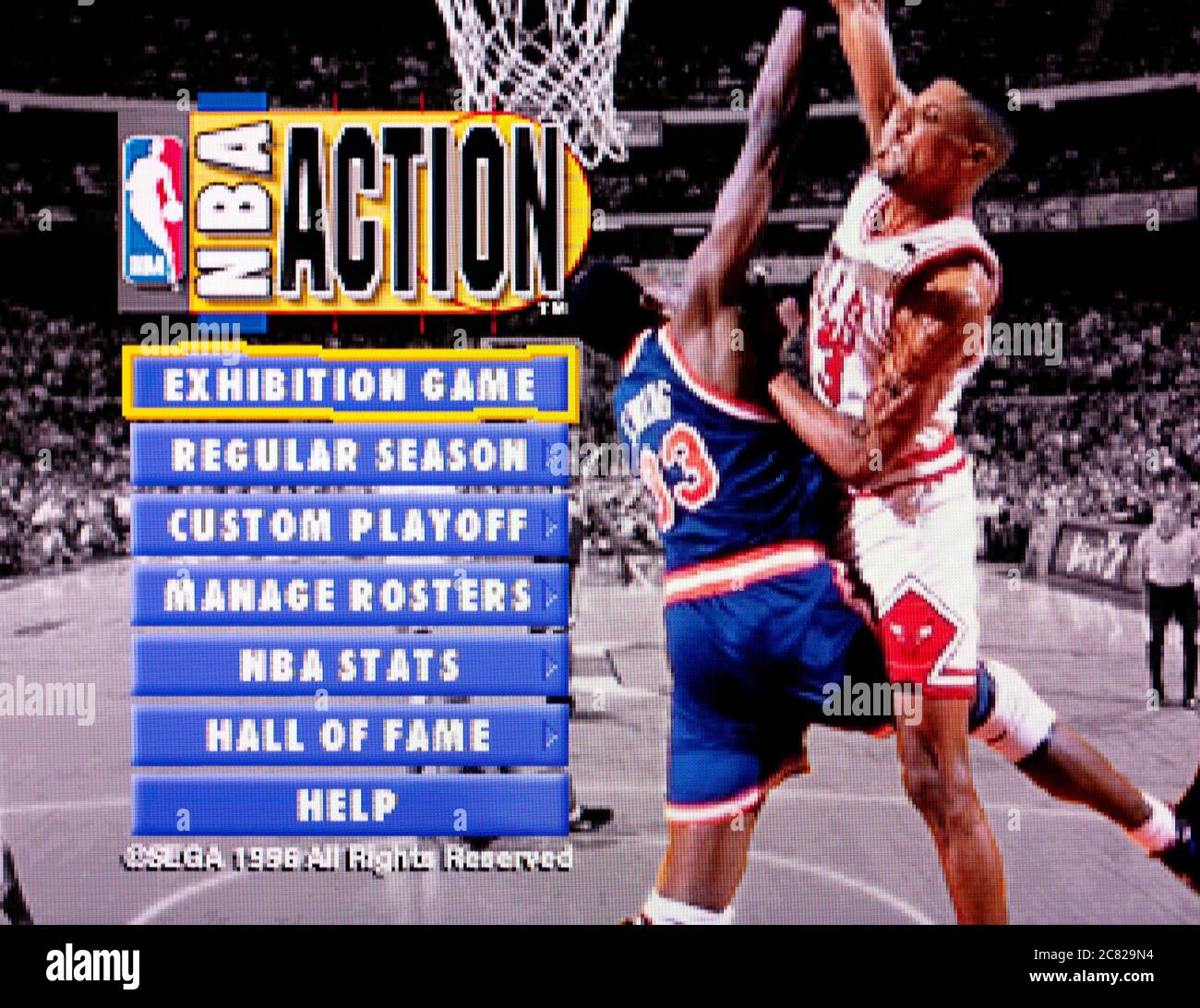 NBA Action - Sega Saturn Videogame - Editorial use only Stock Photo