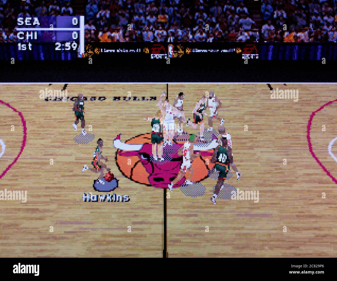 NBA Live 97 - Sega Saturn Videogame - Editorial use only Stock Photo