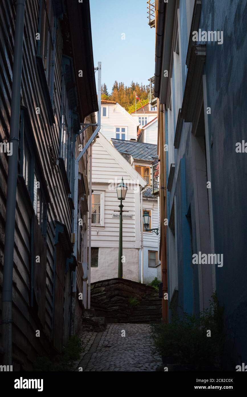 Houses in Bergen, Norway Stock Photo