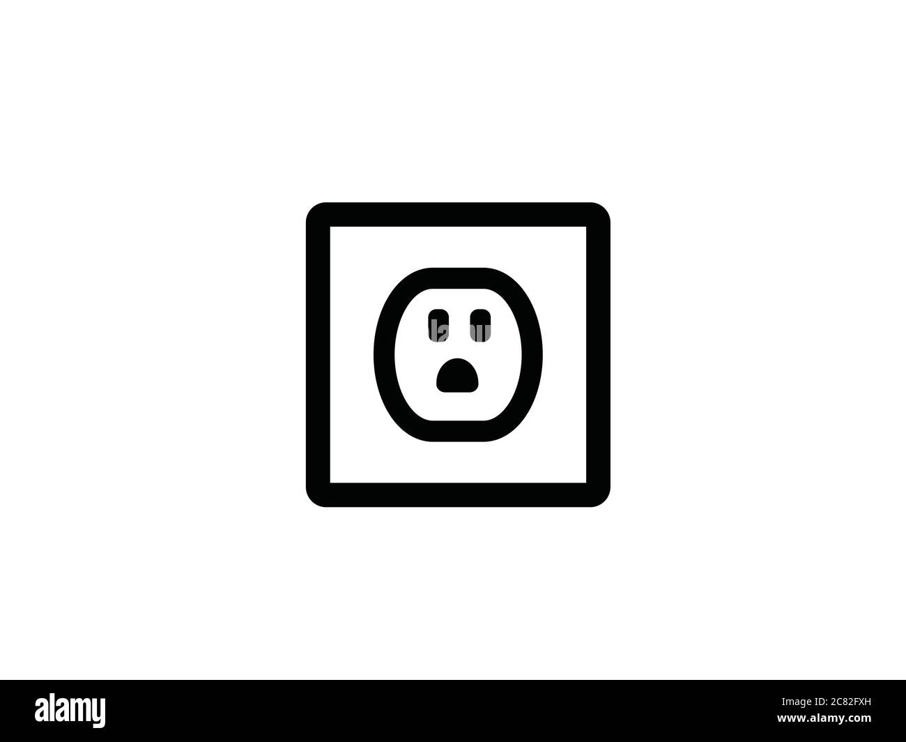 Electrical plug symbol power socket illustration vector Stock Vector