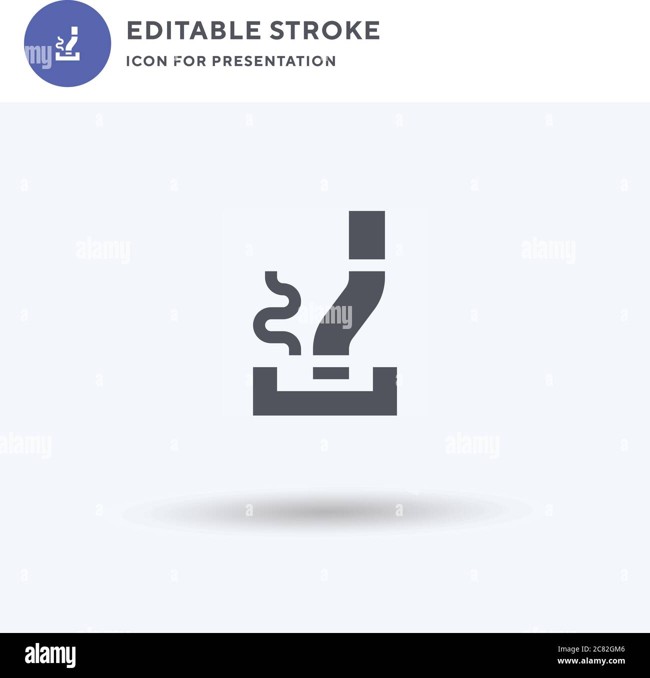 Quit Smoking icon vector, filled flat sign, solid pictogram isolated on ...