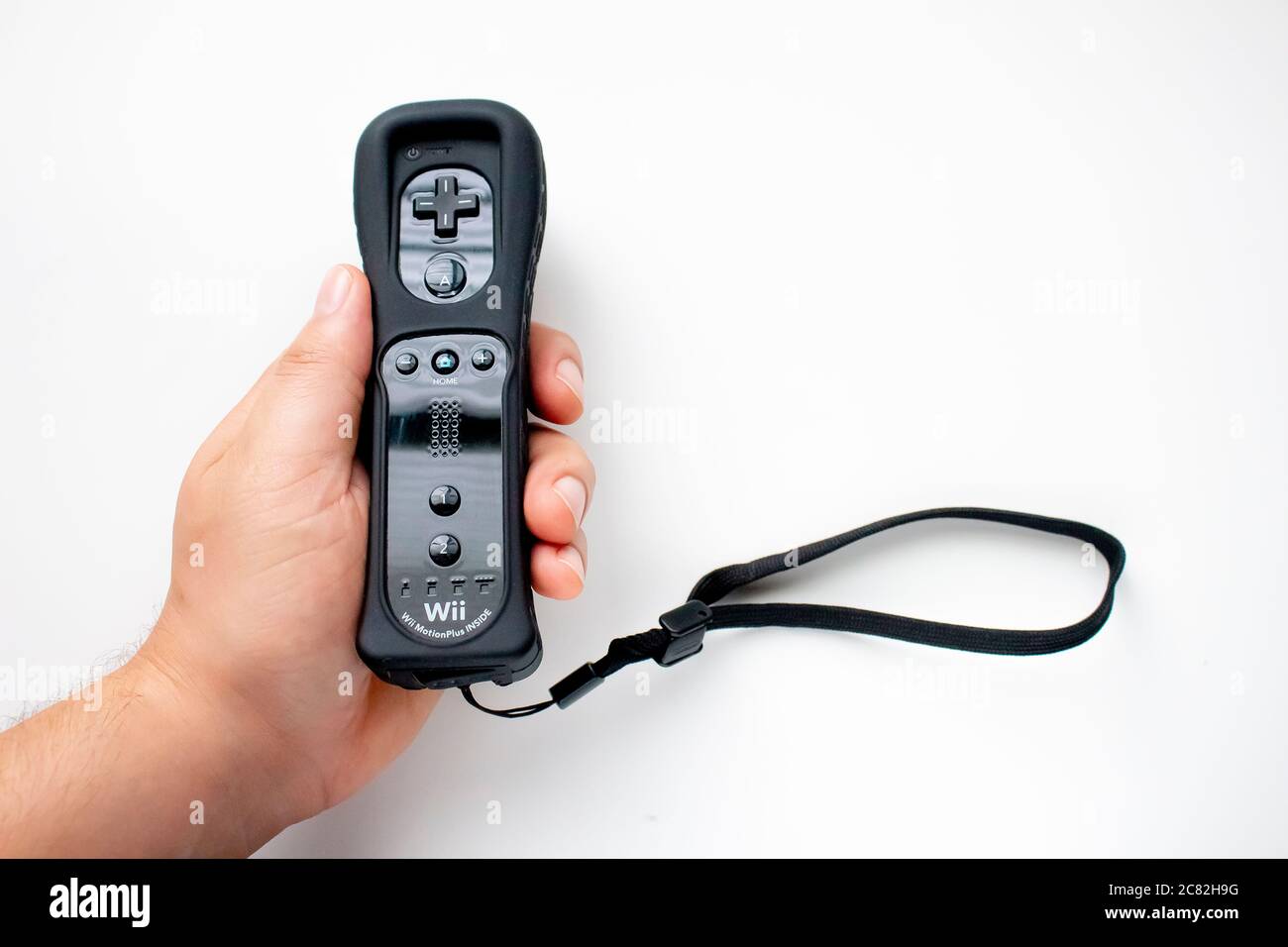 Calgary, Alberta, Canada. July 20, 2020. Isolated Touch Screen Black Wii U  control remote Stock Photo - Alamy