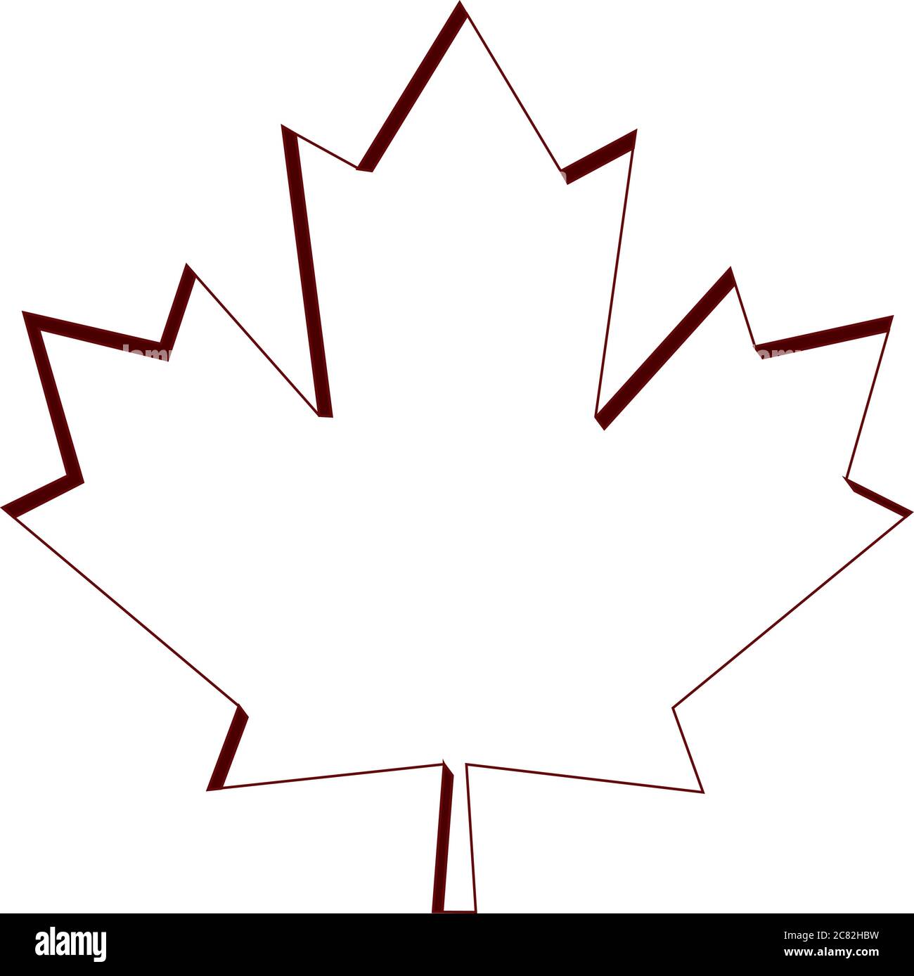 Maple leaf icon Stock Vector