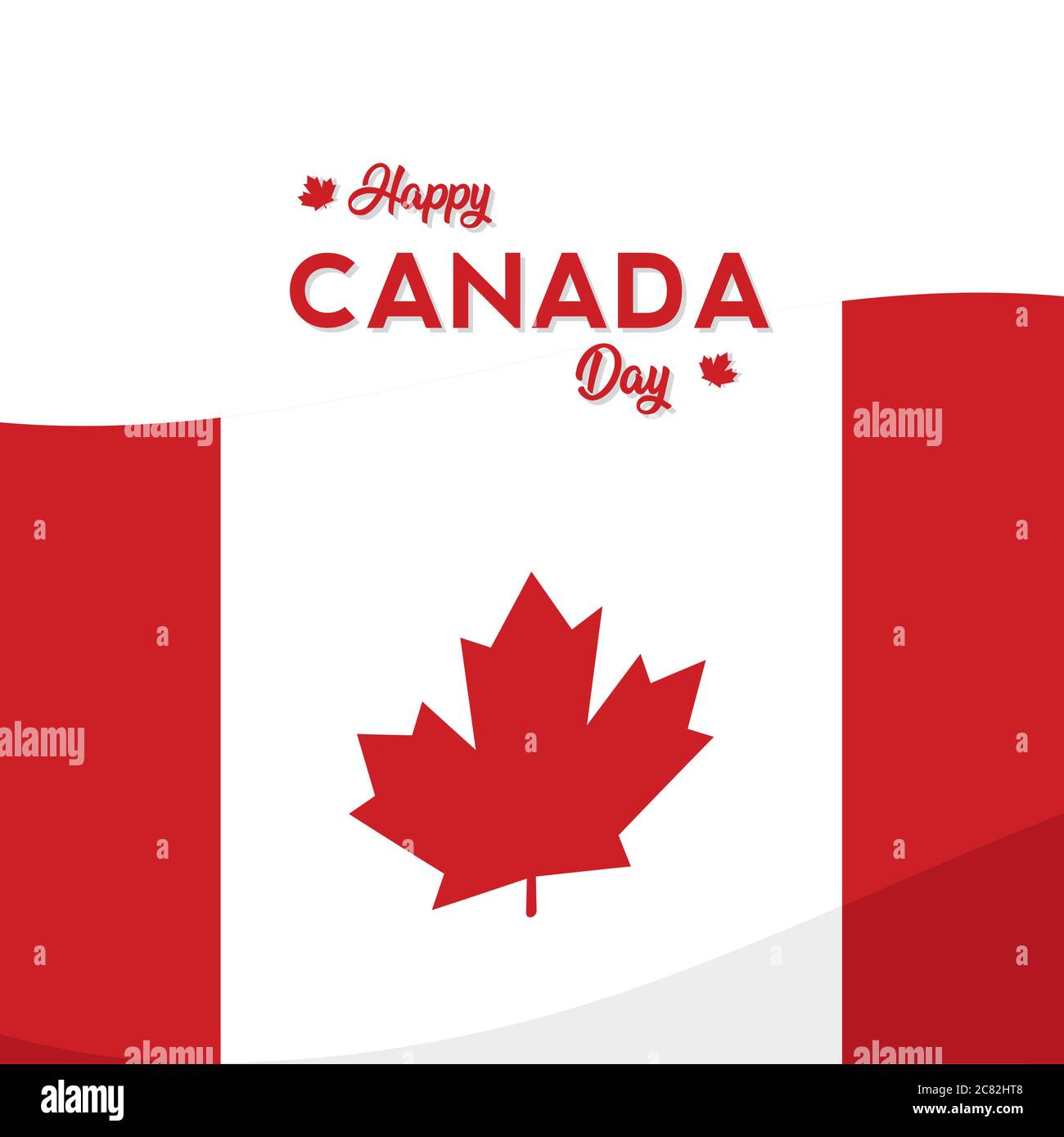 Happy canada day card Stock Vector