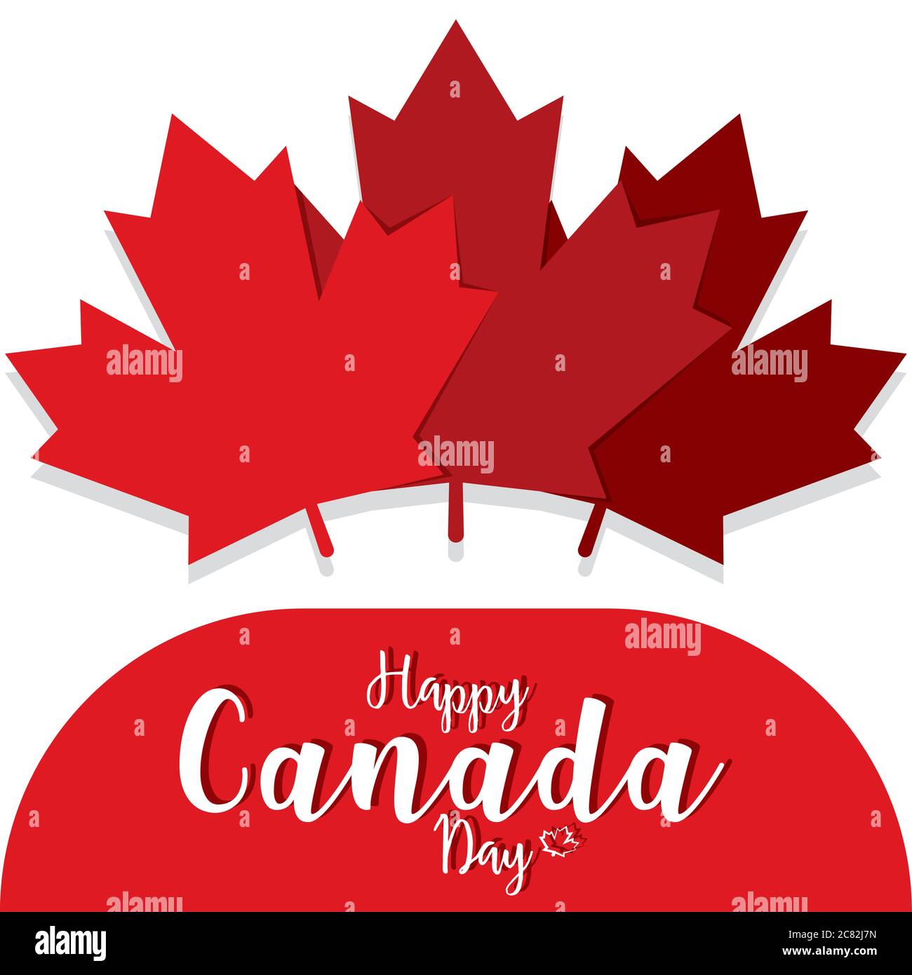 Happy canada day card Stock Vector