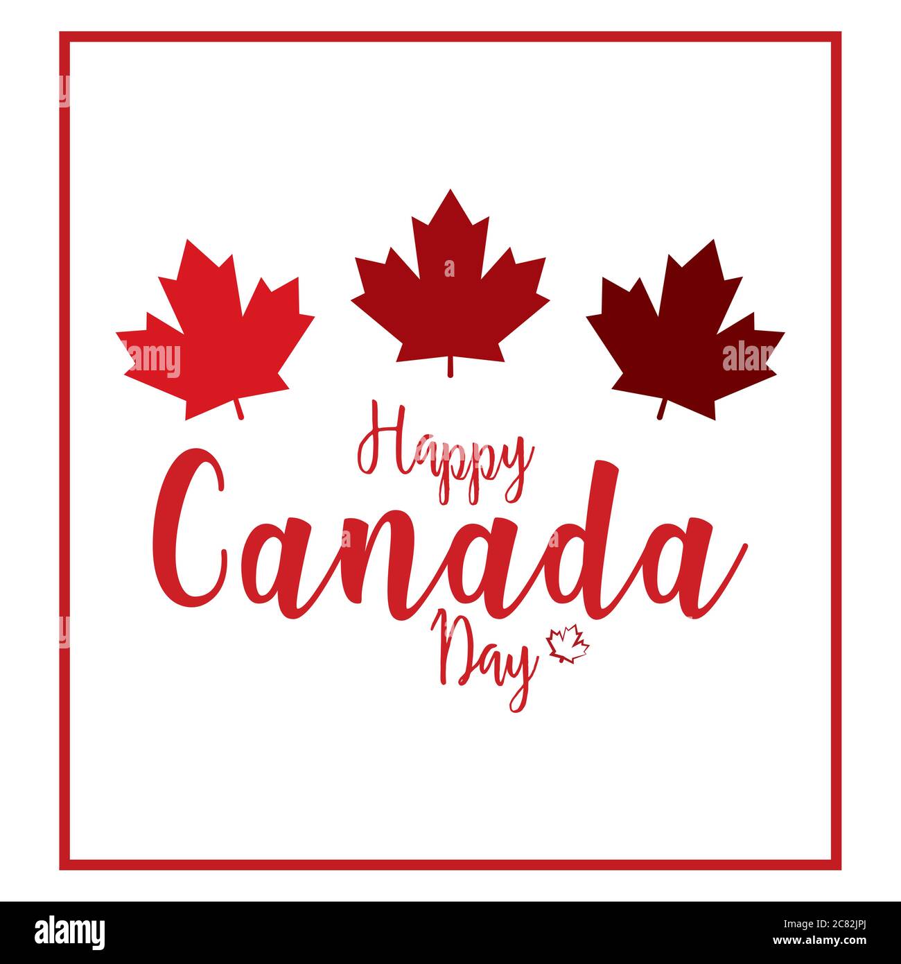 Happy canada day card Stock Vector