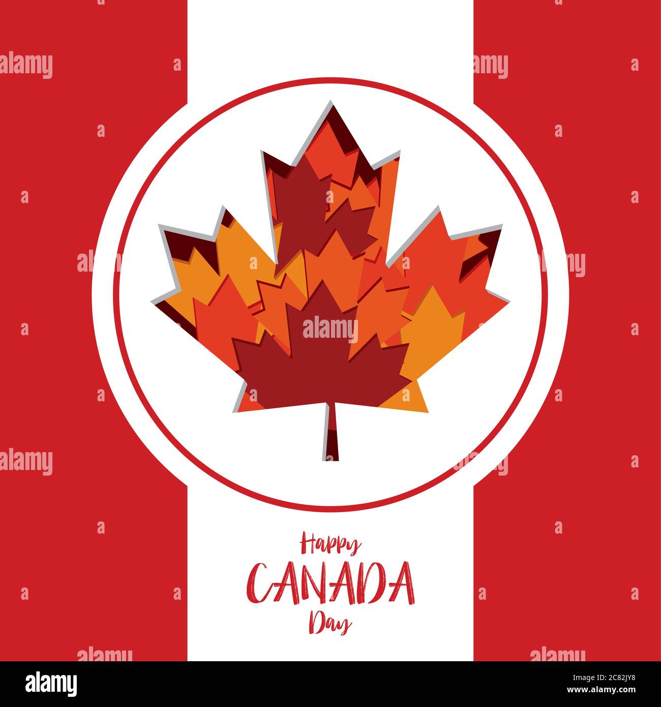 Happy canada day card Stock Vector Image &amp; Art - Alamy